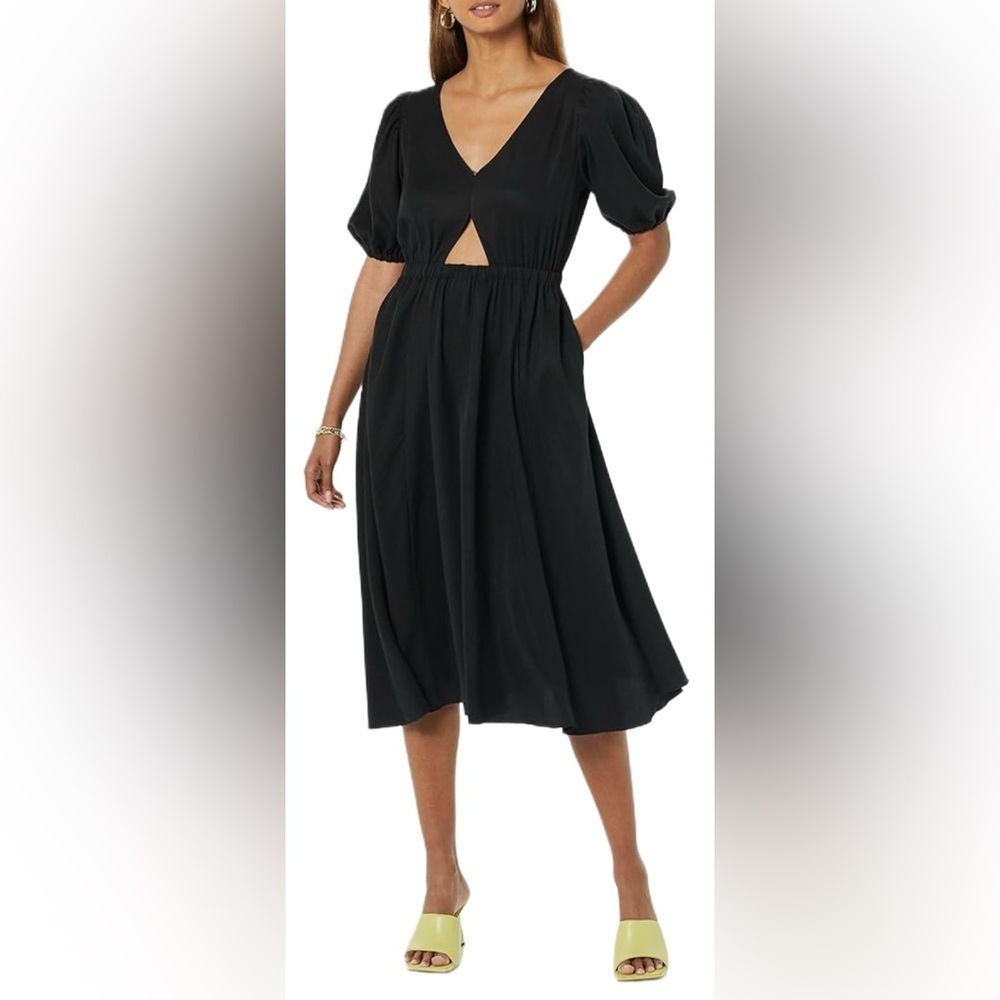 NWOT TEREA Plus Size Women's Jayla Cutout Midi Swing Dress - Picture 4 of 13